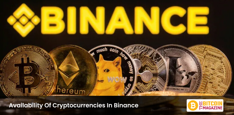 Availability Of Cryptocurrencies In Binance